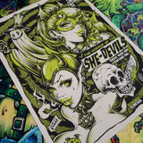 "THE HORROR OF THE SHE-DEVILS" Screenprint