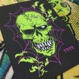 "GREEN SKULL" Screenprint