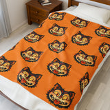 "HALLOWEEN CAT" Plush Blanket