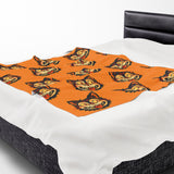 "HALLOWEEN CAT" Plush Blanket