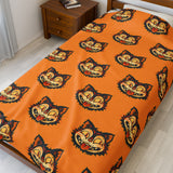 "HALLOWEEN CAT" Plush Blanket