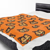 "HALLOWEEN CAT" Plush Blanket