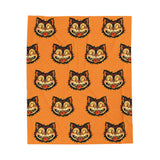 "HALLOWEEN CAT" Plush Blanket