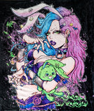 💀 "GOTH BUNNY" Plush Blanket 💀