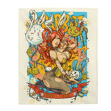 "GOOD LUCK BUNNY" Plush Blanket