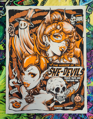 "SHE-DEVILS" Screenprint