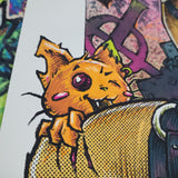 "GOTH KITTY V" Screenprint