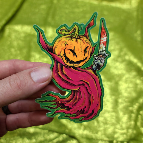 "PUMPKIN GHOST" Vinyl Sticker